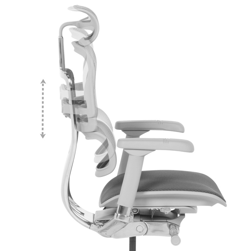 Ергономичен стол Ergohuman Elite 2 дамаска сив-сива рамка